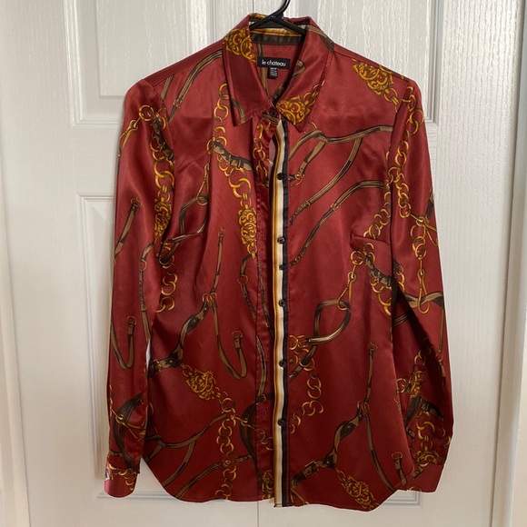 Le Chateau equestrian chic blouse - Picture 1 of 6
